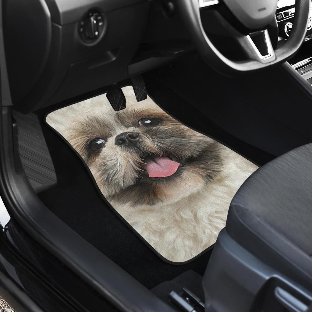 Shih Tzu Dog Car Floor Mats Funny Dog Face-Gear Wanta