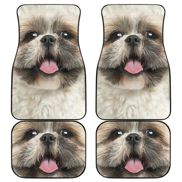 Shih Tzu Dog Car Floor Mats Funny Dog Face-Gear Wanta