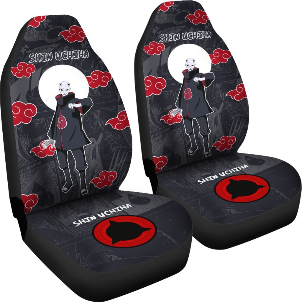 Shin Uchiha NRT Akatsuki Members Car Seat Covers Custom Anime Car Accessories-Gear Wanta