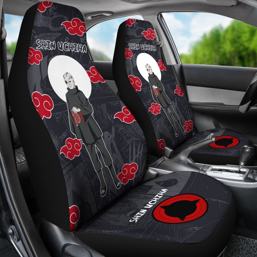 Shin Uchiha NRT Akatsuki Members Car Seat Covers Like Anime-Gear Wanta