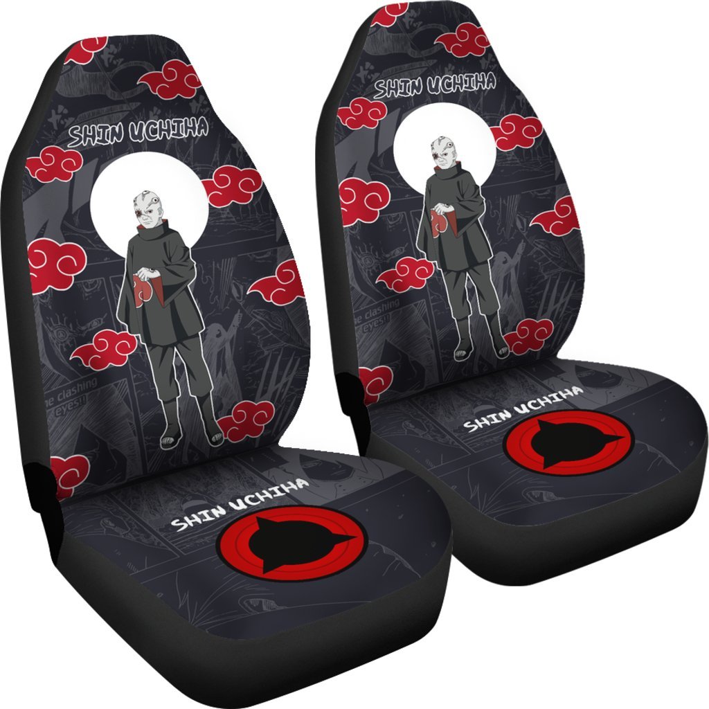 Shin Uchiha NRT Akatsuki Members Car Seat Covers Like Anime-Gear Wanta