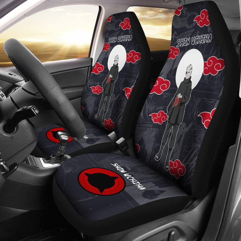 Shin Uchiha NRT Akatsuki Members Car Seat Covers Like Anime-Gear Wanta