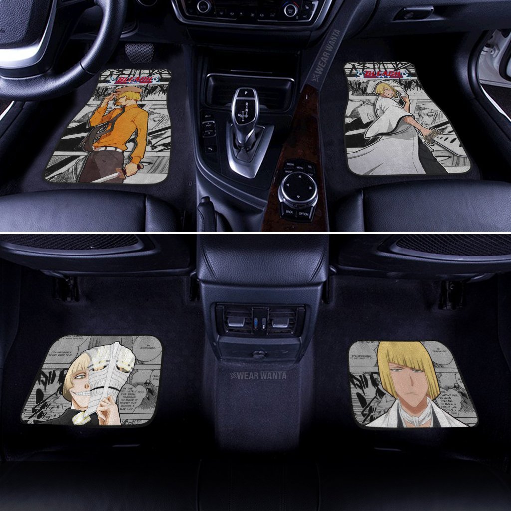 Shinji Hirako Car Floor Mats Custom Bleach Manga Mix Anime Car Accessories-Gear Wanta