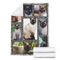 Siamese Cat Fleece Blanket For Cat Lover-Gear Wanta