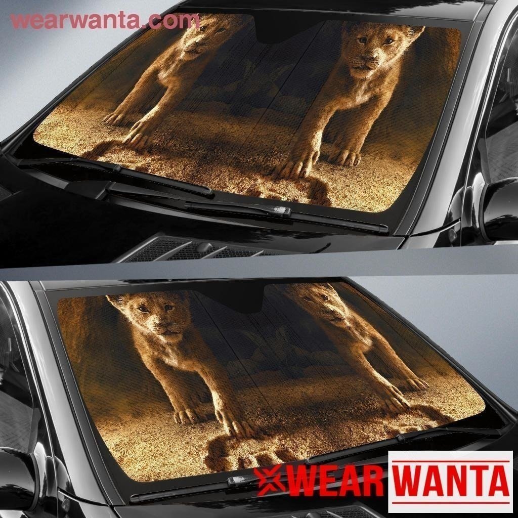 Simba Foot Print Mufasa Lion King Car Sun Shade-Gear Wanta