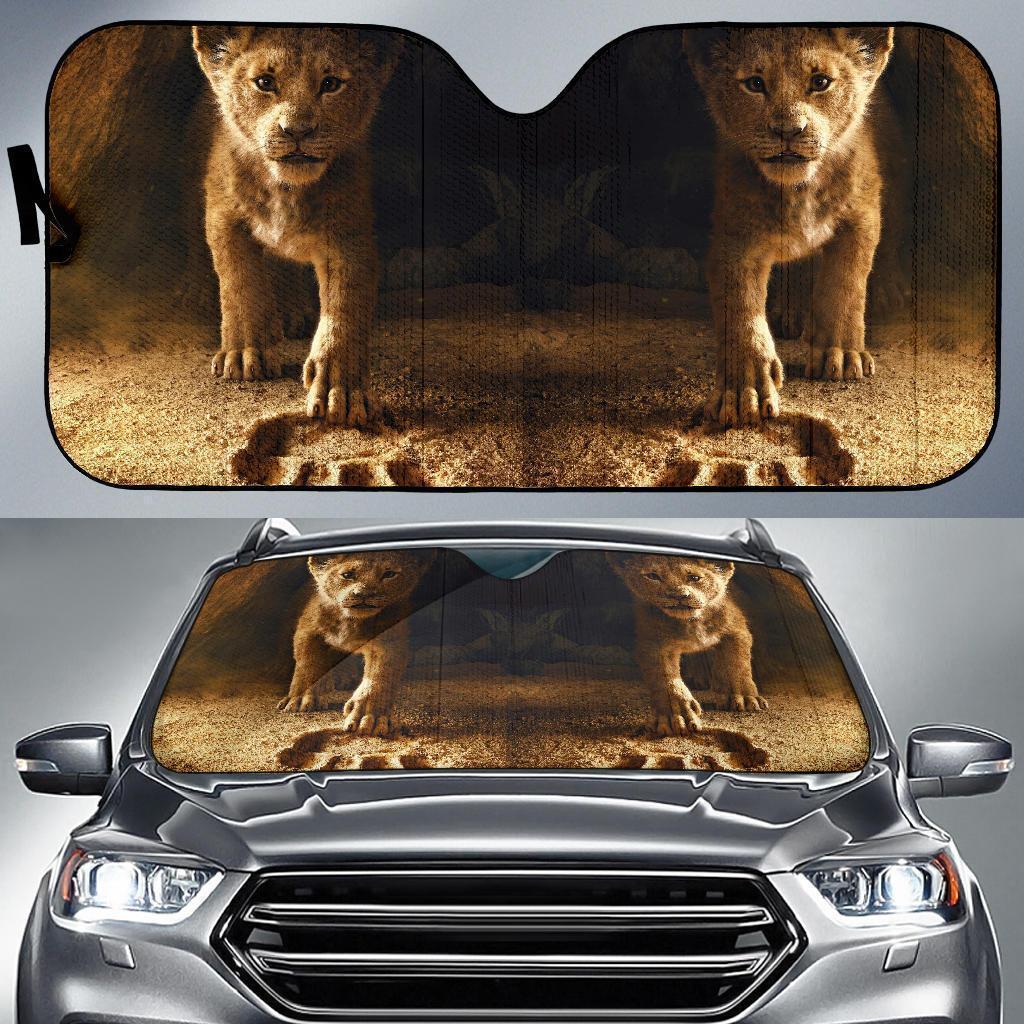 Simba Foot Print Mufasa Lion King Car Sun Shade-Gear Wanta