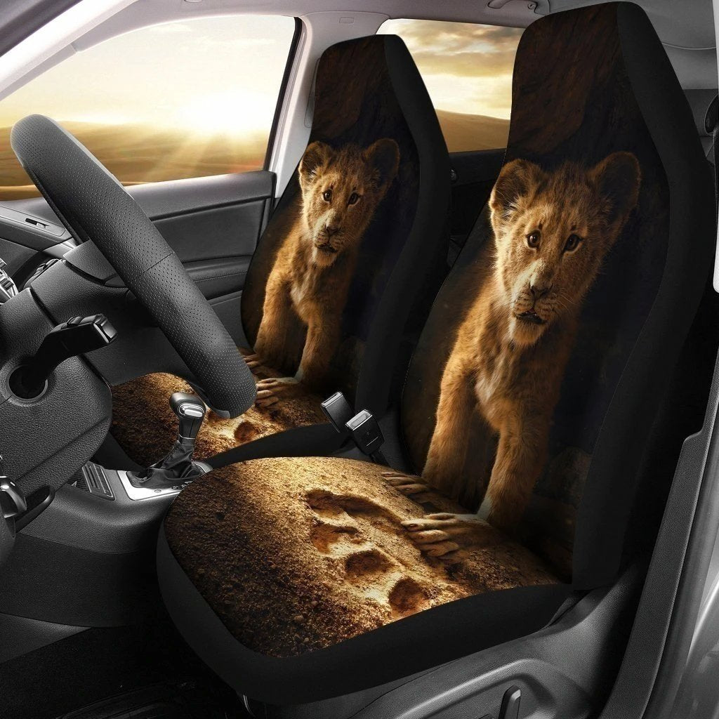 Simba & Mufasa Foot Print Lion King 2019 Car Seat Covers-Gear Wanta
