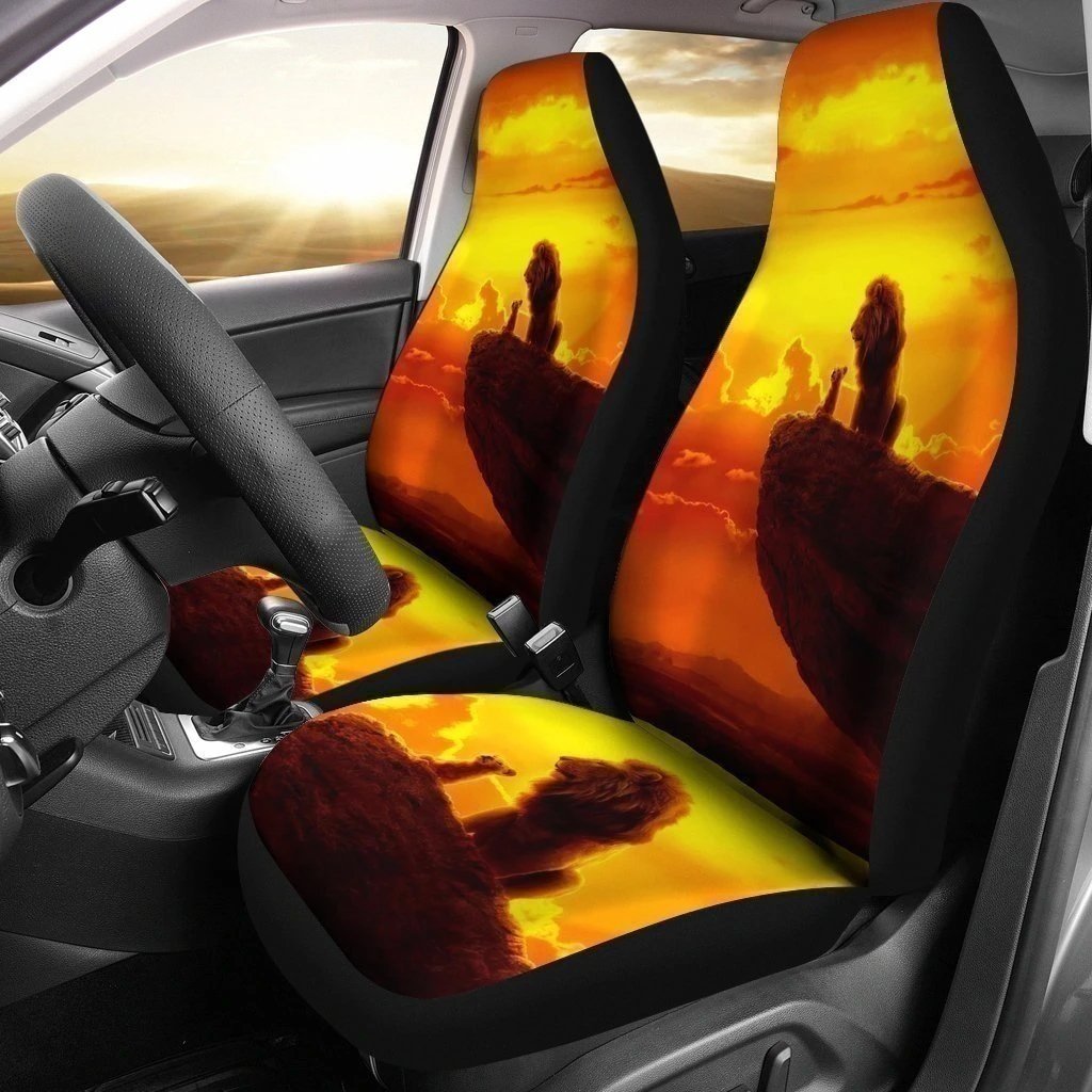 Simba & Mufasa Sunset Lion King Car Seat Covers-Gear Wanta