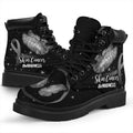 Skin Cancer Awareness Boots Ribbon Butterfly Shoes-Gear Wanta