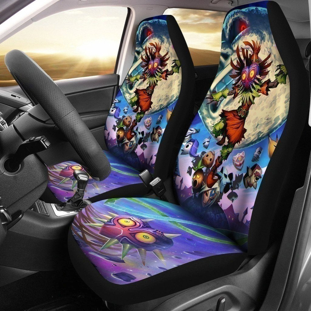 Skull Kid Adult Link Majora Car Seat Covers Custom Legend Of Zelda Accessories-Gear Wanta