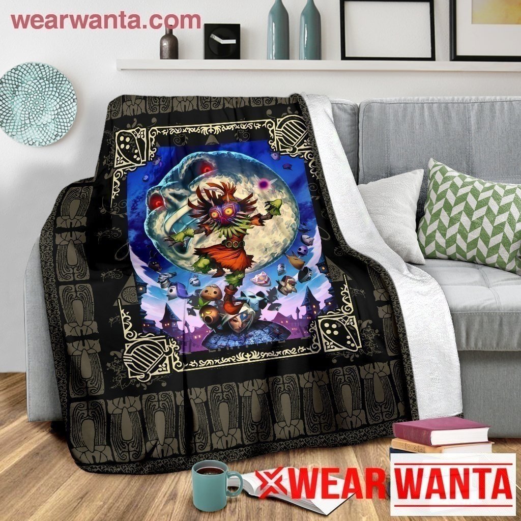Skull Kid Majora Fleece Blanket The Legend Of Zelda Home Decoration-Gear Wanta