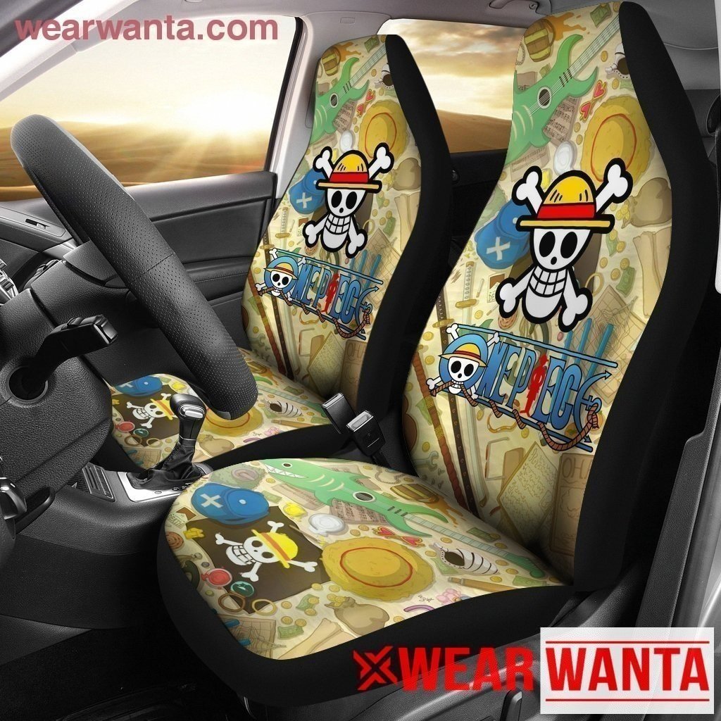 Skull One Piece Movie Car Seat Covers LT03-Gear Wanta
