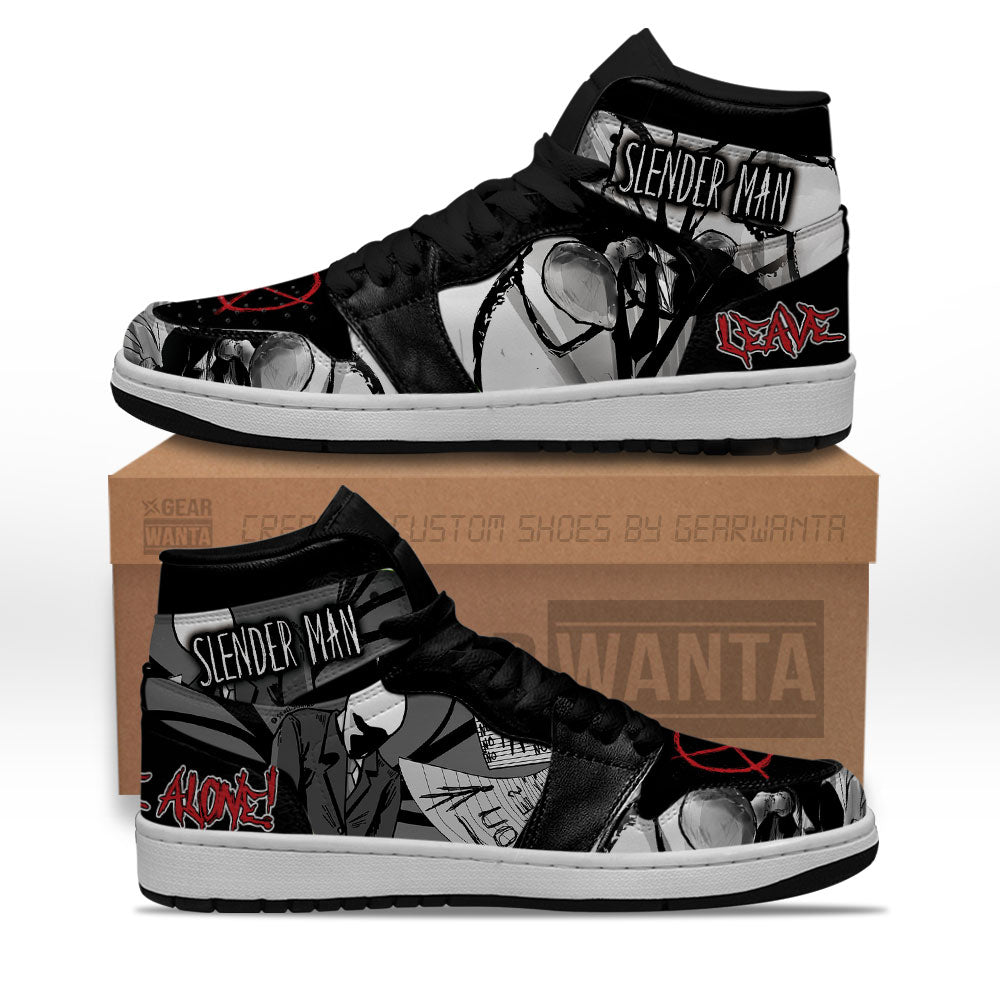 Slenderman Shoes Custom Horror Fans Sneakers-Gear Wanta