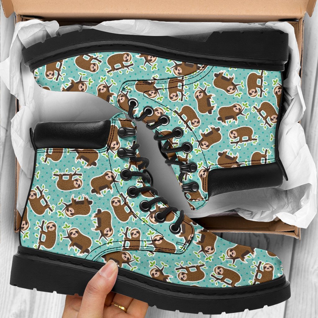 Sloth Boots Animal Custom Shoes Funny For Sloth Lover-Gear Wanta
