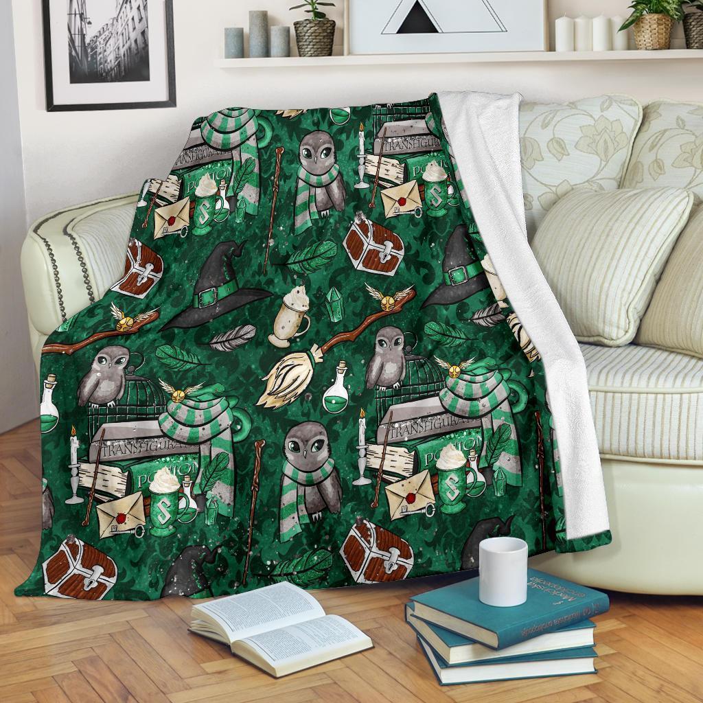 Slytherin Blanket Custom Pattern Harry Potter Home Decoration-Gear Wanta