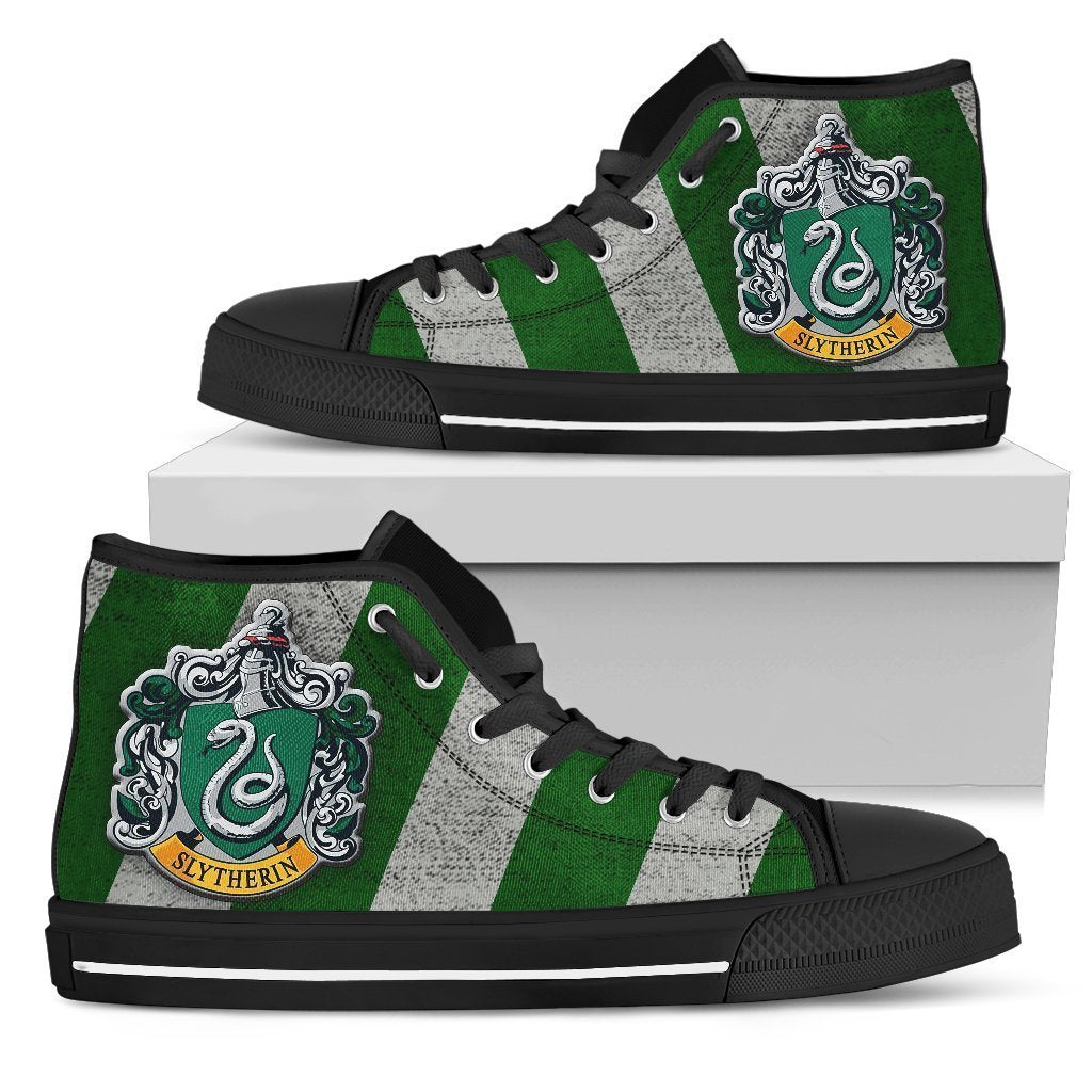 Slytherin High Top Shoes Harry Potter Custom-Gear Wanta