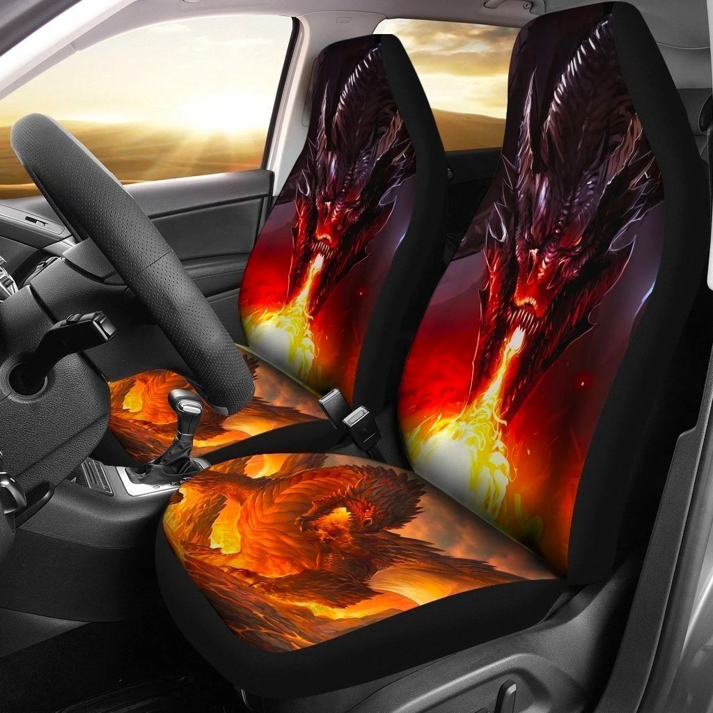 Smaug Fire Dragon Car Seat Covers Gift Idea-Gear Wanta