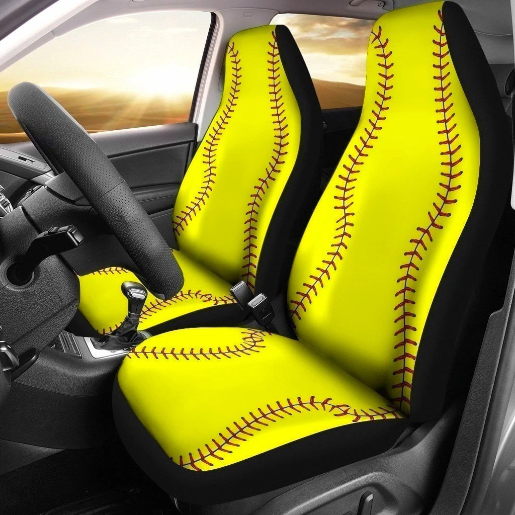 Softball Car Seat Covers For Who Loves Softball NH1911-Gear Wanta
