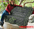 Soldier Veteran To My Mom Quilt Blanket Gift For Mom-Gear Wanta