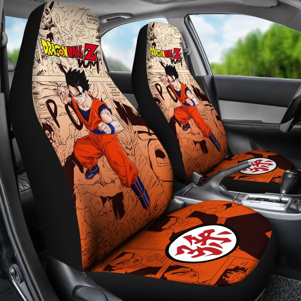 Son Gohan Dragon Ball Z Car Seat Covers Manga Mixed Anime Great-Gear Wanta