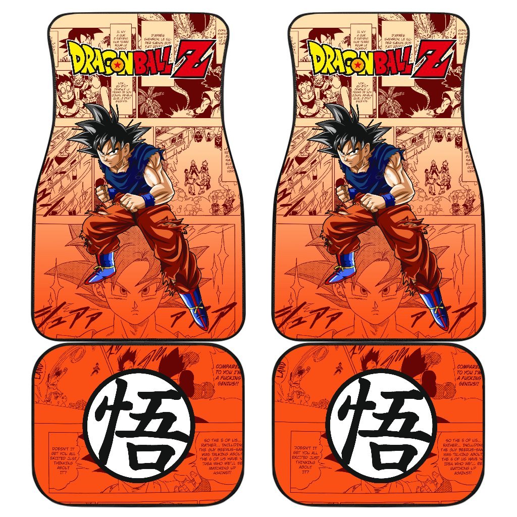 Son Goku Characters Dragon Ball Z Car Floor Mats Manga Mixed Anime-Gear Wanta