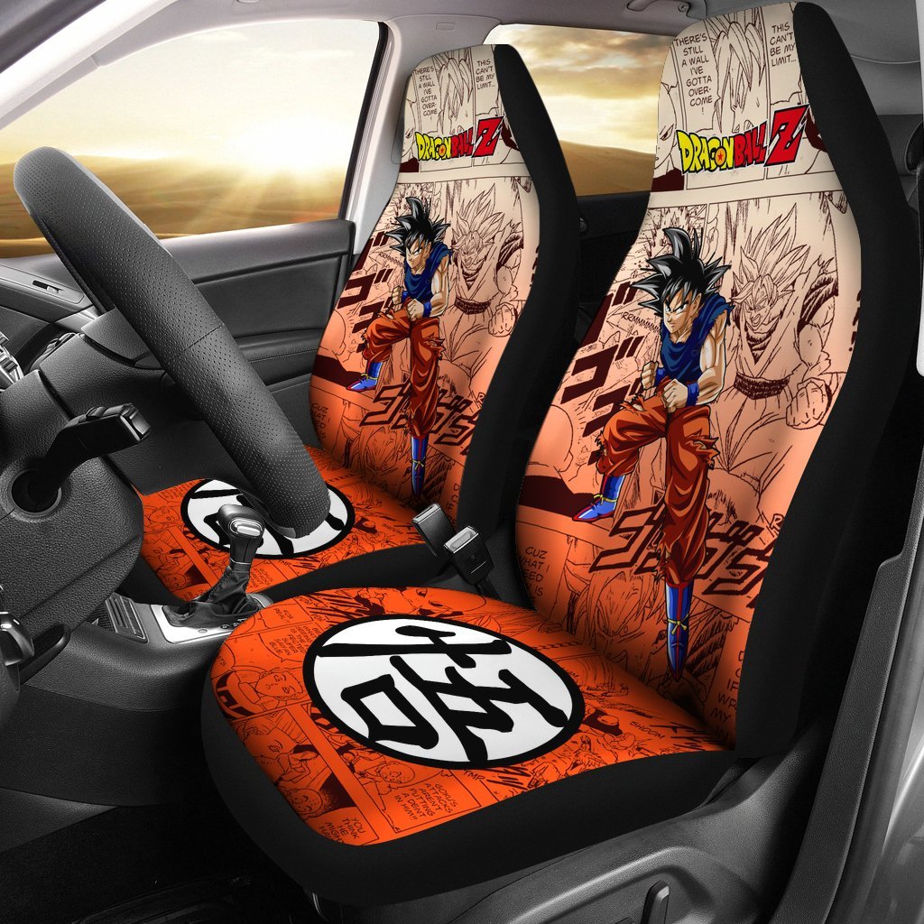 Son Goku Dragon Ball Z Car Seat Covers Manga Mixed Anime Cool-Gear Wanta