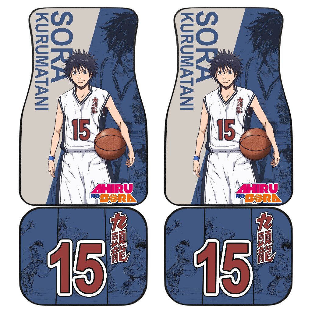 Sora Kurumatani Characters Ahiru No Sora Car Floor Mats Anime-Gear Wanta
