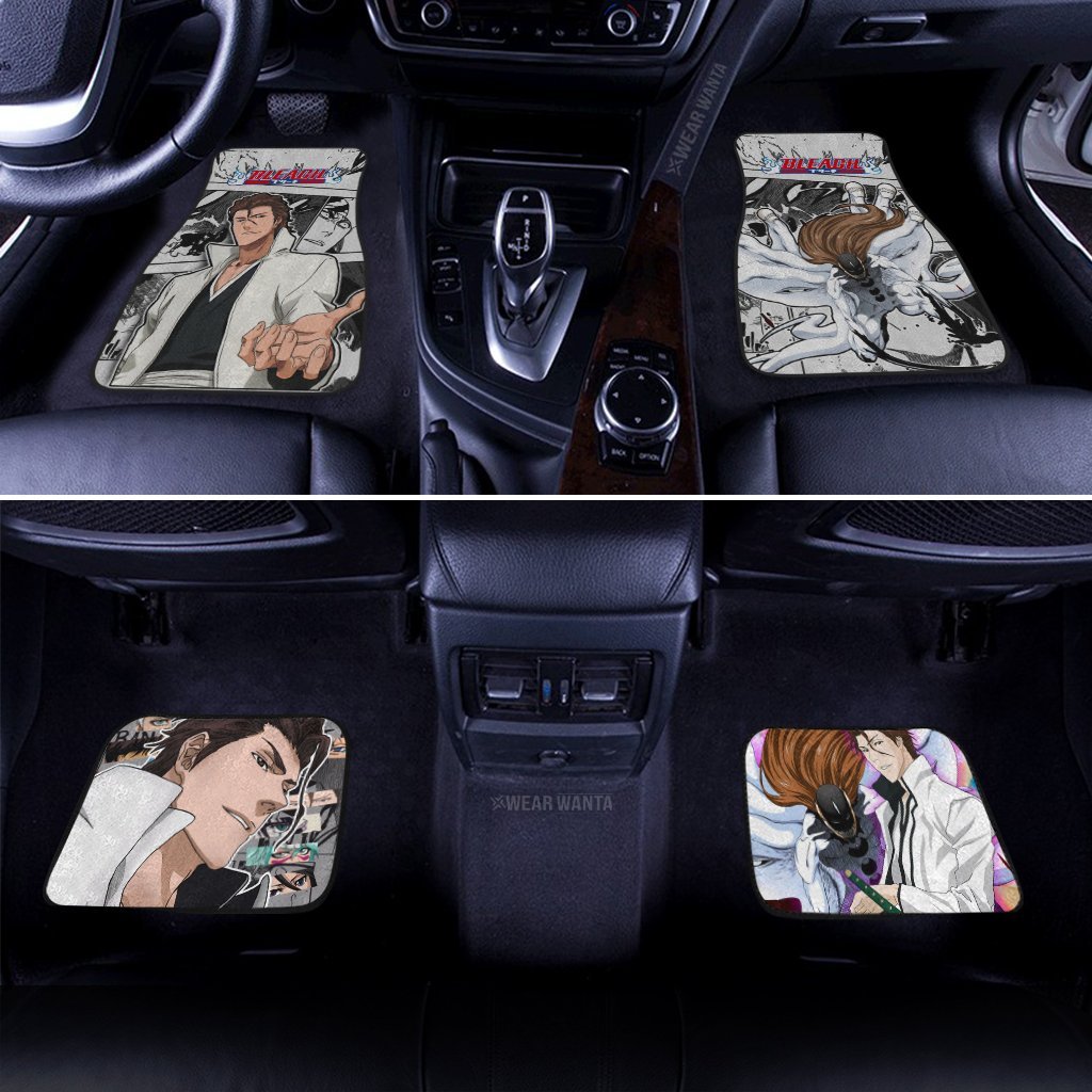 Sosuke Aizen Car Floor Mats Custom Anime Bleach Car Accessories-Gear Wanta