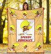 Speedy Gonzales Fleece Blanket Custom Looney Tunes Home Decoration-Gear Wanta