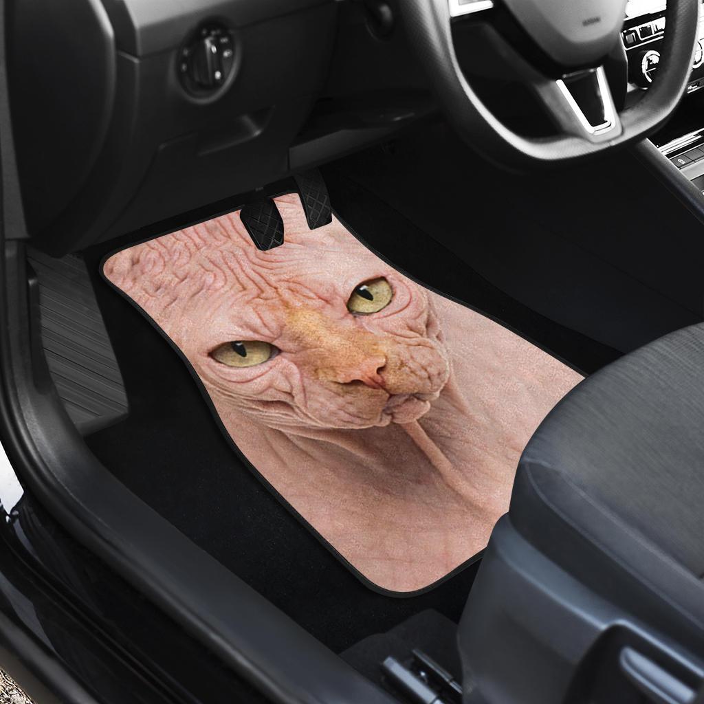 Sphynx Cat Car Floor Mats Funny Cat Face-Gear Wanta