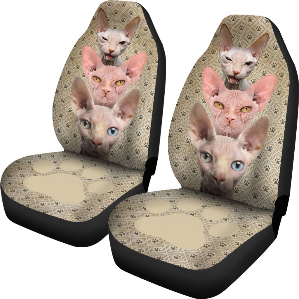 Sphynx Cat Car Seat Covers Funny For Cat Lover-Gear Wanta