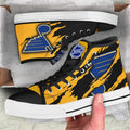St. Louis Blues High Top Shoes Custom For Fans-Gear Wanta