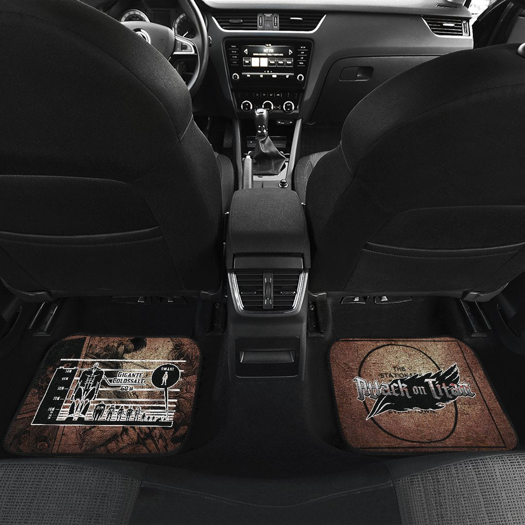 Stationary Guard Attack On Titan Car Floor Mats Anime-Gear Wanta