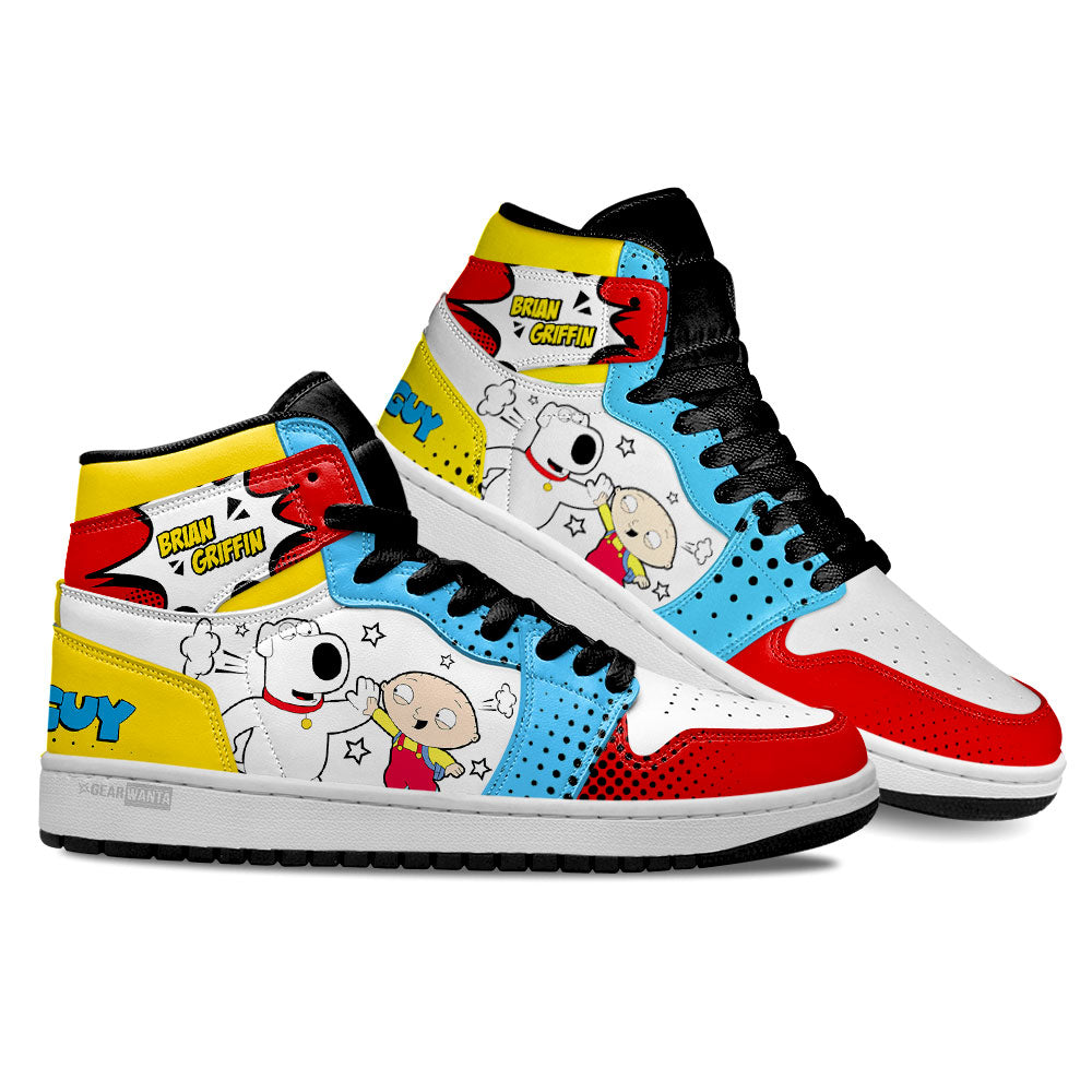 Stewie Griffin and Brian Griffin JDs Sneakers Custom Family Guy Shoes-Gear Wanta
