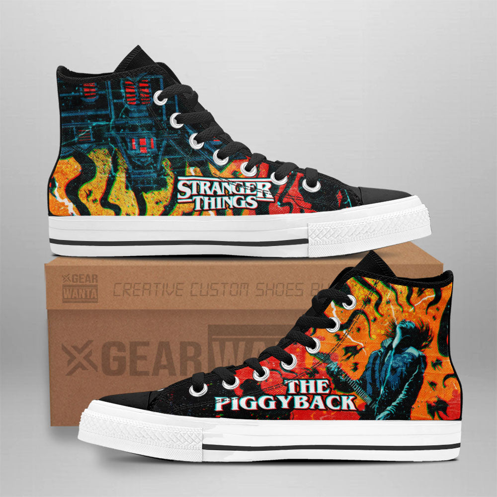 Stranger Things The Piggyback High Top Shoes Custom-Gear Wanta