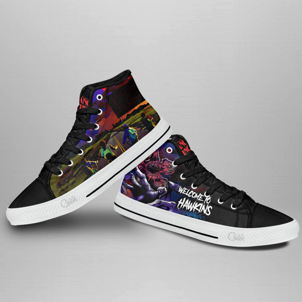 Stranger Things Hawkins High Top Shoes Custom-Gear Wanta