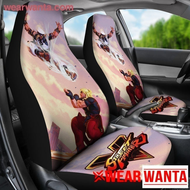 Street Fighter V Ken Vs Rashid Car Seat Covers For MN05-Gear Wanta