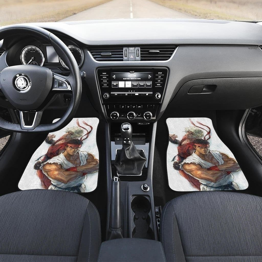 Street Fighter V Ryu Vs Ken Car Floor Mats For-Gear Wanta