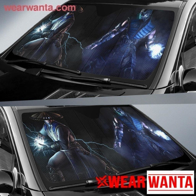 Sub-Zero Vs Raiden Mortal Kombat X Car Sun Shade-Gear Wanta