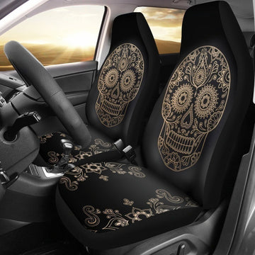 Sugar Skull Back Design Car Seat Covers LT03-Gear Wanta