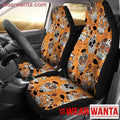 Sugar Skull Orange Car Seat Covers Gift NH08-Gear Wanta