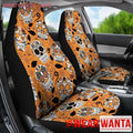 Sugar Skull Orange Car Seat Covers Gift NH08-Gear Wanta