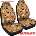 Sugar Skull Orange Car Seat Covers Gift NH08-Gear Wanta