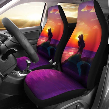 Sunset Ariel Little Mermaid Car Seat Covers Custom Idea HH11-Gear Wanta