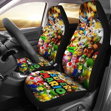 Super Mario Characters Car Seat Covers MN05-Gear Wanta