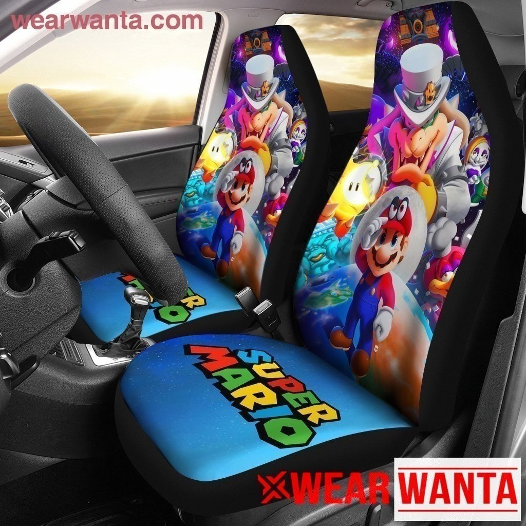 Super Mario Vs All Bosses Ver Car Seat Covers MN05-Gear Wanta