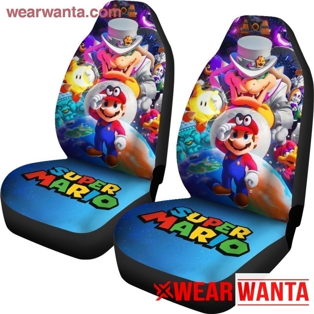 Super Mario Vs All Bosses Ver Car Seat Covers MN05-Gear Wanta