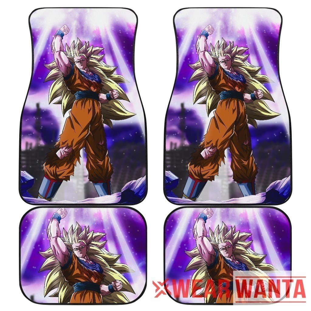 Super Saiyan Goku 3 Car Floor Mats Dragon Ball Fan NH1911-Gear Wanta