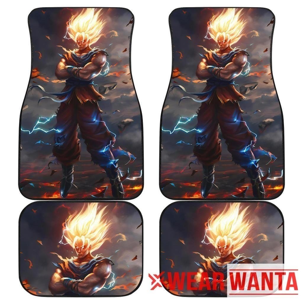 Super Saiyan Goku Car Floor Mats DB Custom Idea NH1911-Gear Wanta