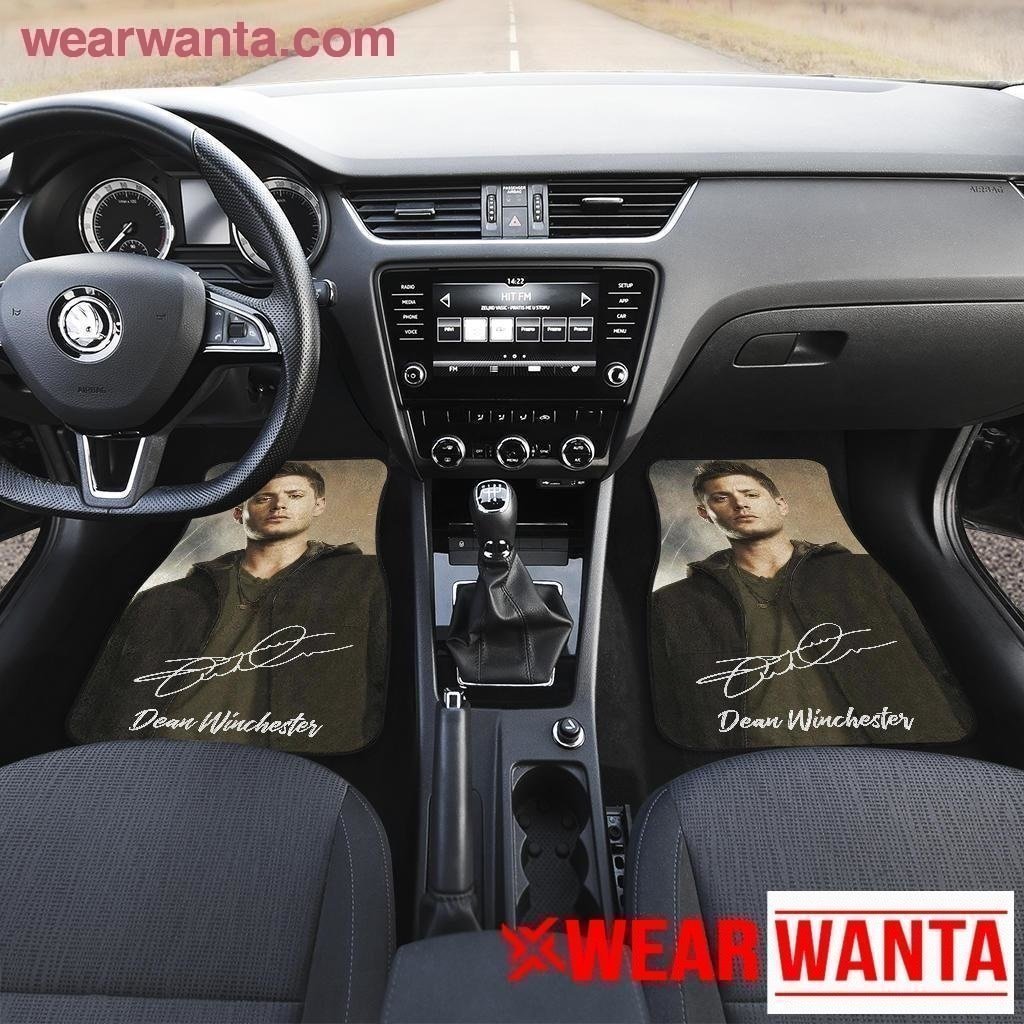 Supernatural Dean Winchester Car Floor Mats Custom Signature-Gear Wanta